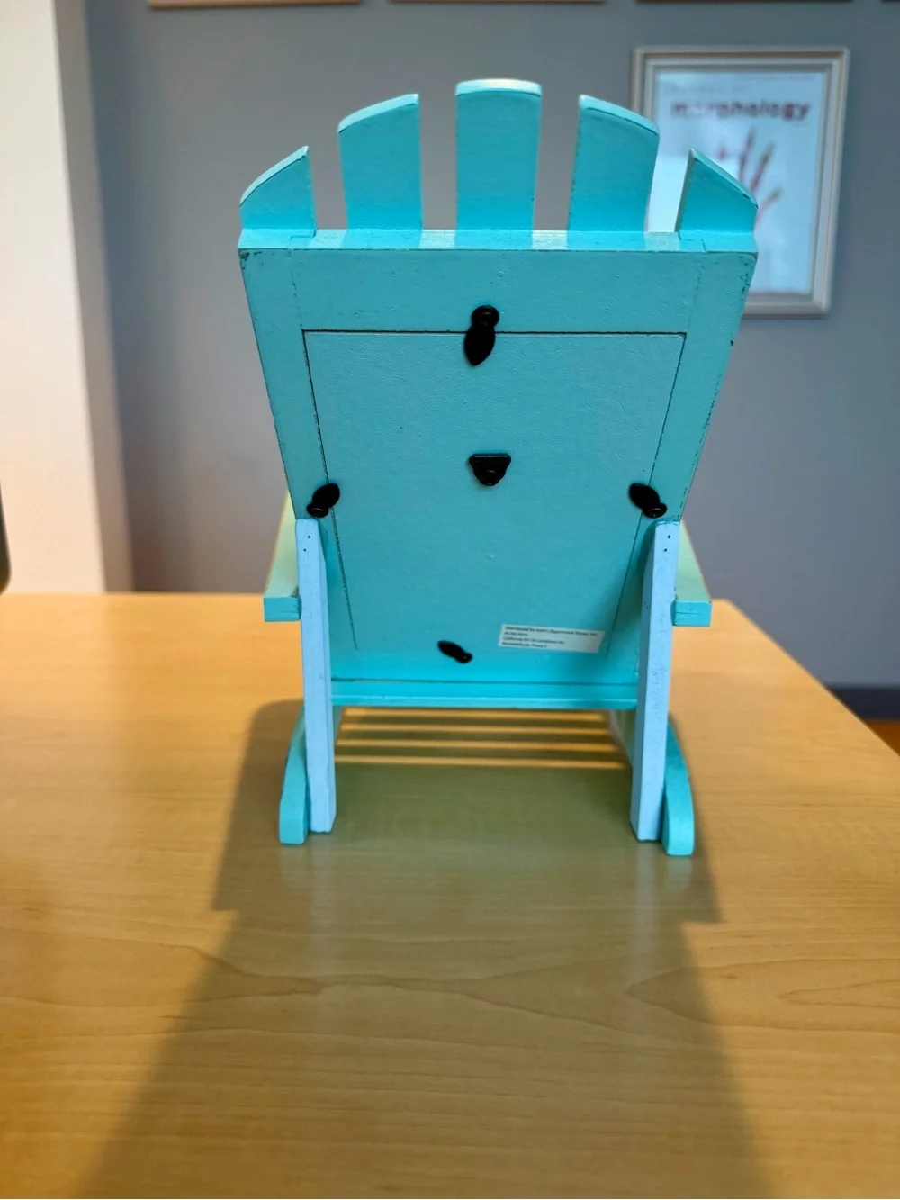 Coastal Turquoise Adirondack Chair 4x6 Photo Frame - Home Accents